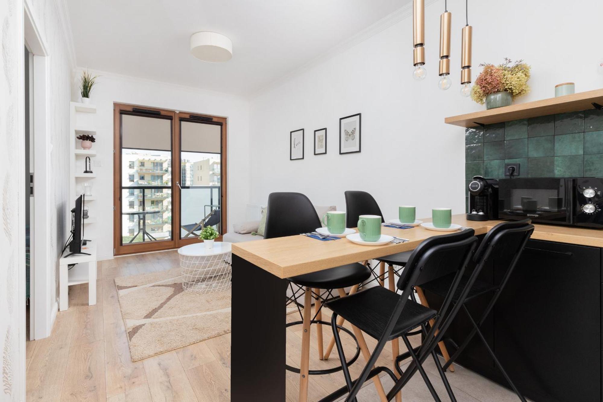 Starowiejska Apartment With Balcony Next To Arena Gdansk Stadium By Noclegi Renters Exterior photo